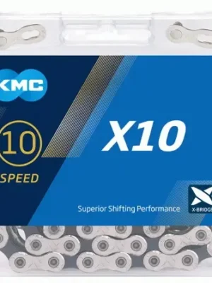 Ланцюг KMC X10 Silver/Black, 10-ск., 116 ланок + замок