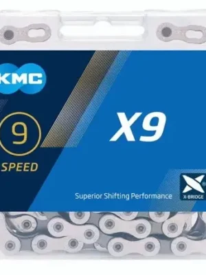 Ланцюг KMC X9 Silver/Gray, 9-ск., 116 ланок + замок