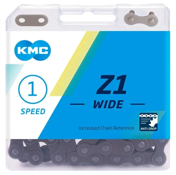 15561d7361277e04a864769fefcef7b4-convert.webp Ланцюг KMC Z1 Wide 1-speed 112 links brown + замок