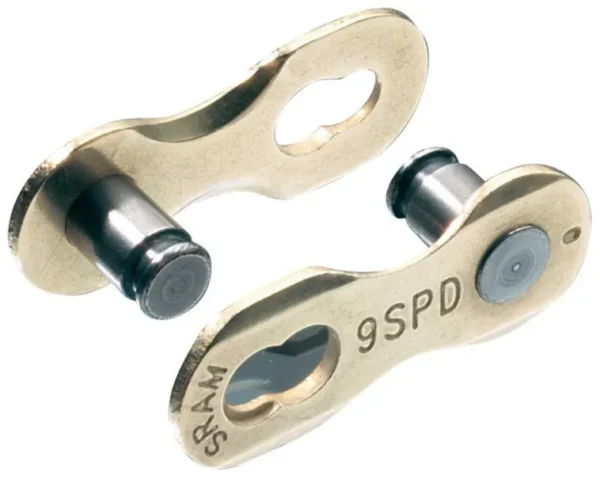 242a2d74ec4d46695a02c670f33e309d-convert.webp Замок ланцюга SRAM PowerLink Gold Chain Connector 9-speed (4 шт)