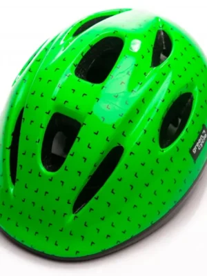 Шолом дитячий Green Cycle FLASH зелено-чорний лак