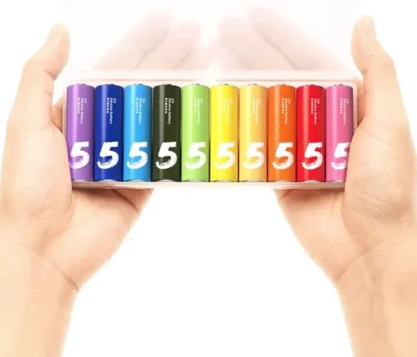 2cc5d4531511f5c0a0ac520fa1dbd10a-convert.webp Батарейки Xiaomi ZMi AA batteries 10 шт ZI5 Rainbow