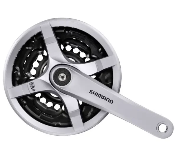 4f8aa973efb13f1a11996850ee4453c1.webp Шатуни Shimano FC-TY501 170мм 42X34X24 6/7/8 шв захист зірок gray