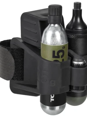 Ремкомплект/насос Topeak TubiMaster MXT, seat post strap mount, w/one Mini 9 Pro tool, Tubi Cartridge MT25, one Nano Airbooster, one 25g CO2 cartridge, w/one knife