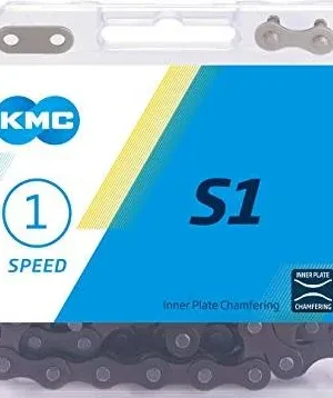Ланцюг KMC S1 Wide 1-speed 112 links brown + замок