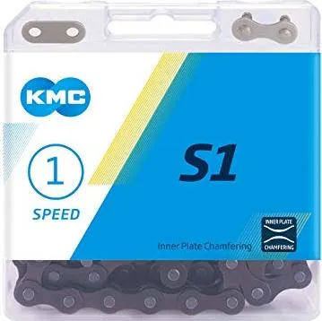 6ef091055f9e635ad9c4916a4df5e6c5-convert.webp Ланцюг KMC S1 Wide 1-speed 112 links brown + замок