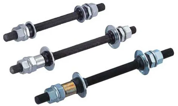 HALF-04-01-convert.webp Вісь втулки пер. Quando KT-260F 140mm nut MTB на гайках сталева, черн.
