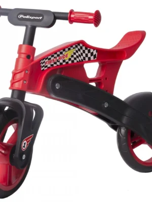 Біговел Polisport Balance Bike термопластиковий (2-5 років) до 25 кг чорний/червоний