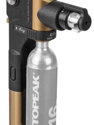 Ремкомплект/насос Topeak Tubi Master Plus, compact tubeless tire repair kit w/plug tool, plugs, CO2 inflator, and knife, strap mount, W/O CO2 cartridge