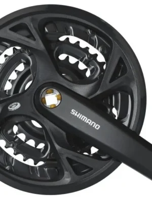 Шатуни Shimano FC-M371-3, 175мм, 44X32X22, захист зірок, з болтами