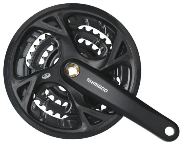 d4a6ceed14dcf63cad04b8d3f5953217-convert.webp Шатуни Shimano FC-M371-3, 175мм, 44X32X22, захист зірок, з болтами