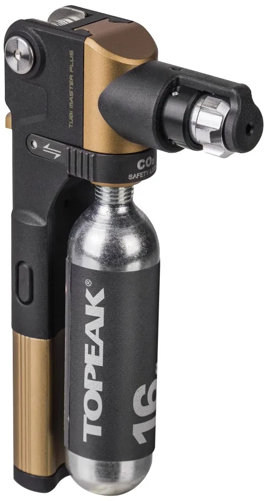 debcd56e1c3912cd3573410d6d00c35d-convert.webp Ремкомплект/насос Topeak Tubi Master Plus, compact tubeless tire repair kit w/3.5mm plug tool, plugs, CO2 inflator, one 16g CO2 cartridge, and knife, strap mount