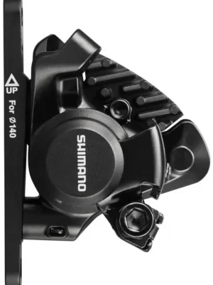 Механічне дискове гальмо Shimano BR-RS305-F, FLAT MOUNT передній адаптер 140/160мм, колодка L03A RESIN PAD(W/FIN)