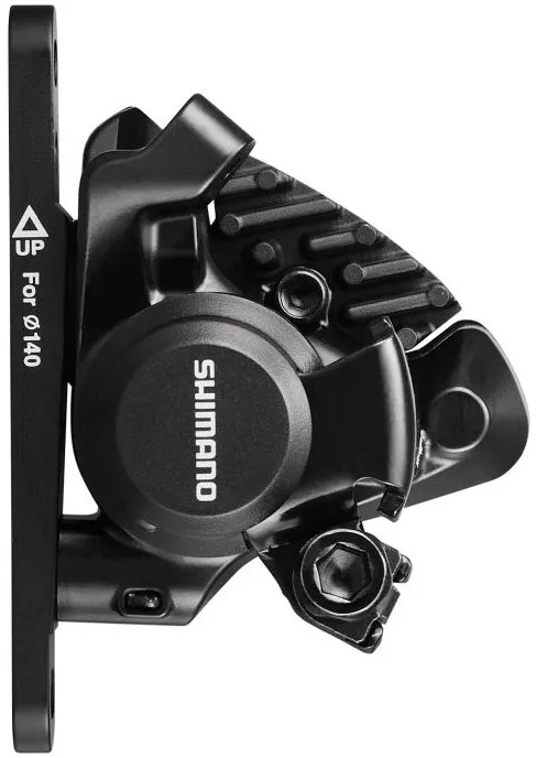 e0dd83e423b650d3dc1677643818640b-convert.webp Механічне дискове гальмо Shimano BR-RS305-F, FLAT MOUNT передній адаптер 140/160мм, колодка L03A RESIN PAD(W/FIN)