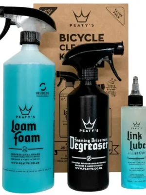 Набір для мийки Peaty's Gift Pack Wash Degrease Lubricate Dry шампунь 500ml / дегрізер 500ml / мастило для ланцюга 120ml Dry