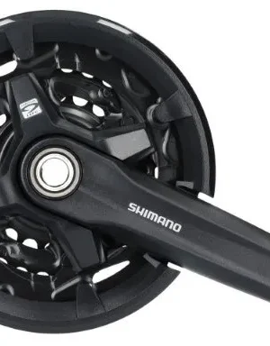 Шатуни Shimano FC-MT210-3, 175мм, 40X30X22, інтегрована вісь, захист зірок, без каретки